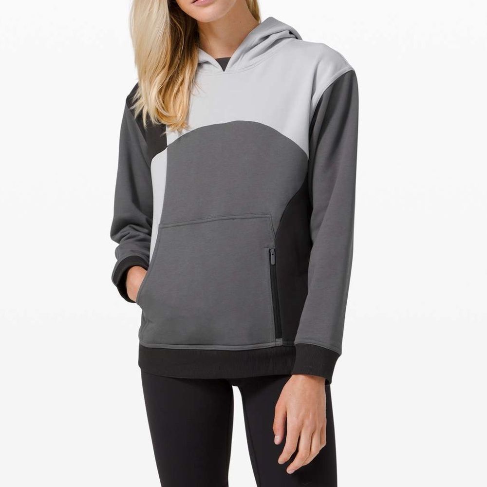 Lululemon Starlight/ Asphalt Grat/ Graphite Gray Colorblock All Yours Hoodie 6